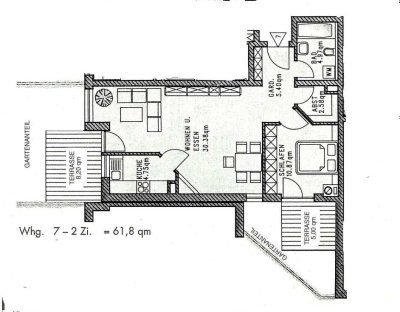 Helle 2-Zimmer Wohnung im EG mit Terassen in Plauen-Neundorf
