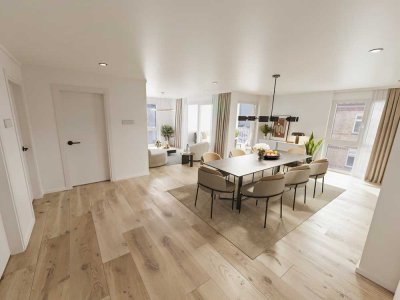 Sonnige Neubau-Stadtwohnung auf einer Etage in ruhiger, aber urbaner Lage von S-West