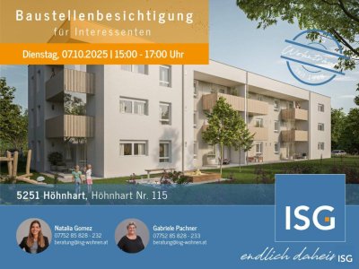 Neubauwohnungen im Mietkauf - Top 17 im 2. OG mit 2 Zi. inkl. Carport