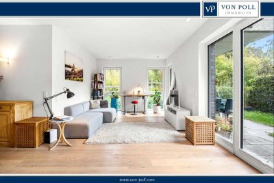 Design trifft Barrierefreiheit: Erdgeschosswohnung mit Gartenkomfort