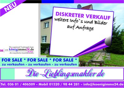 teilsan., mod.-bed. Doppelhaushälfte (5 Zimmer, Küche, Bad, Gäste-WC) mit Zufahrt, Garten, Garage