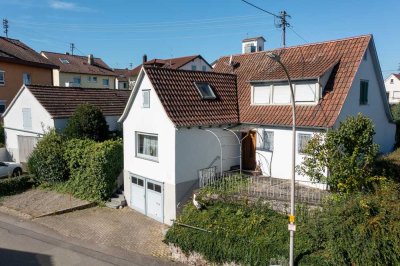 Preiswertes und großes 7-Zimmer-Haus mit Werkstatt und großem Garten in Großbottwar