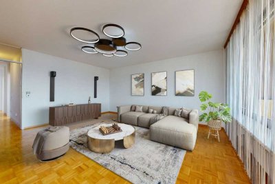 Helle 4-Zimmer-Wohnung mit Wintergarten und Weitblick – sofort bezugsfrei!