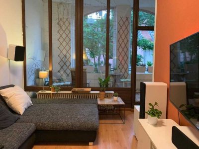 Stilvolle, ruhige 2,5-Zimmer-Wohnung mit Loggia und Gartenmitbenutzung im Aachener Jakobsviertel