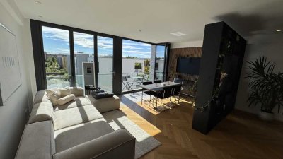 Möblierte Wohnung mit vier Zimmern sowie Balkon und EBK in Augsburg Befristet 01.01.26 - 30.04.26