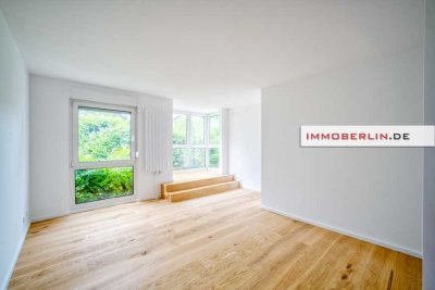 IMMOBERLIN.DE - 2025 exquisit sanierte Wohnung mit Südwestterrasse & Garten