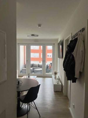 Moderne 2-Zimmer-Neubauwohnung mit großer Loggia in Frankfurt-Niederrad – Nachmieter gesucht