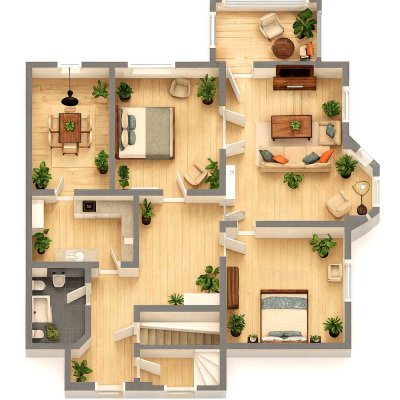 Traumhafter zentraler Altbau! Großzügige, sonnige Wohnung mit eigenem Garten.