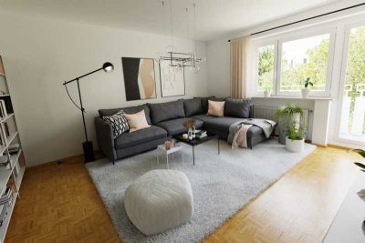 Hübsche 2-Zimmerwohnung mit Südbalkon in ruhiger Lage von Hochzoll-Süd, Nähe Kuhsee und Bahnhof