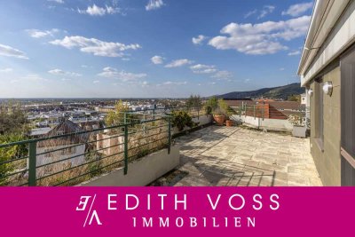 Penthouse-Wohnung mit atemberaubendem Blick in die Rheinebene