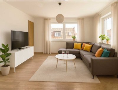 Gut geschnittene 4-Zimmer-Wohnung mit Balkon, Garage und Stellplatz – bezugsfrei