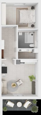 Seniorengerechte Neubauwohnung mit Gartenanteil