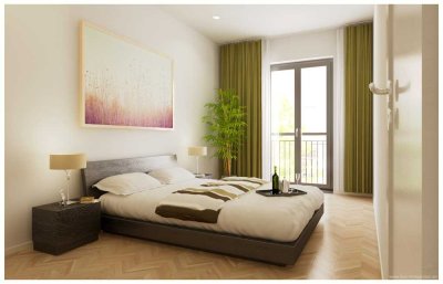 Eberswalde: ERSTBEZUG im LUXUS Neubau: 1-Zi mit 18 m² und Balkon ab 2026 BEZUGSBEREIT
