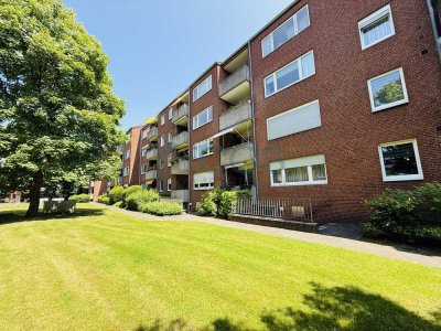 Komfortable 3-Zimmer-Wohnung in Eller mit Balkon, TG-Stellplatz und Blick ins Grüne