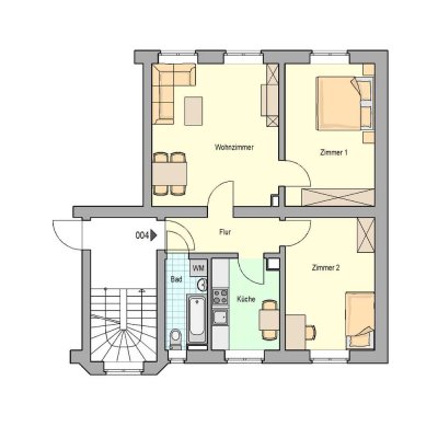 3-Zimmer-Wohnung  in Nürnberg Gostenhof