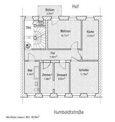 Freundliche und gepflegte 4-Zimmer-Wohnung mit Balkon in Freiberg