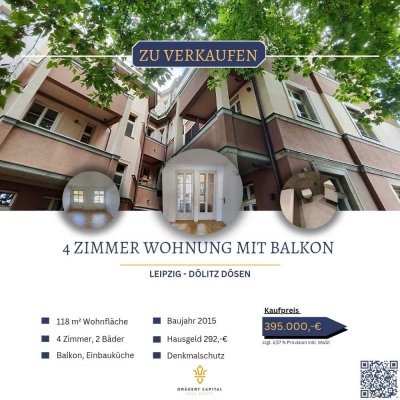 Aus zwei Wohnungen wird Ihr modernes Familienparadies mit zwei Bäder und Balkon.“