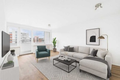 Frisch sanierte 2-Zimmer-Wohnung mit Loggia und TG-Stellplatz