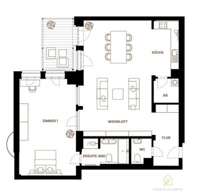 Erstbezug: Großzügiges 2 Zimmer Loft mit Terrasse im Erdgeschoss einer denkmalgeschützten Fabrik