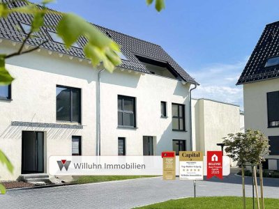 Maisonette-Wohnung im Reihenhausstil mit Dachterrasse | Wärmepumpe | Garage inklusive