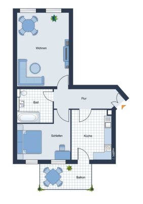 Kapitalanlage • mit Balkon • 2-Zimmer • vermietet • Kaßberg • Altendorf • jetzt Exposé anfordern