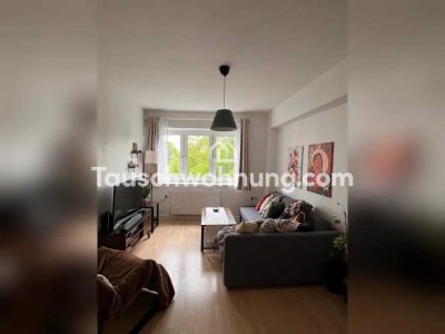 Tauschwohnung: Helle 2-Zimmer-Wohnung mit großer Küche in Düsseldorf-Düssel