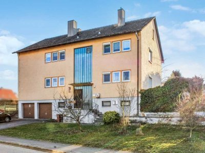 Gepflegte 5-Zimmer-Eigentumswohnung mit gemütlichem Garten in Wassertrüdingen - Obermögersheim