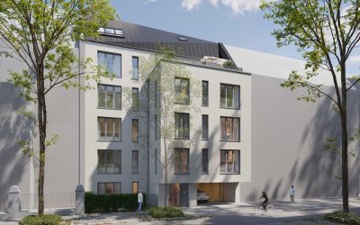 Neubau Scheffelstr. 54 - Lichtdurchflutete 3-Zimmer Etagenwohnung mit großzügigem Südbalkon