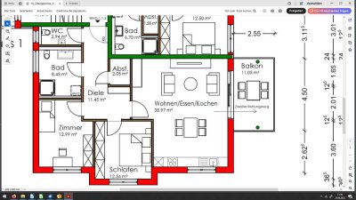 Gemütliche, sonnige 3-Zimmer-Wohnung mit gehobener Innenausstattung mit EBK in Biberach an der Riß