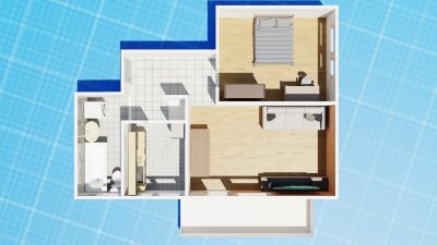Helle und gemütliche 2-Zimmer-Wohnung mit Balkon in Düsseldorf-Gerresheim (provisionsfrei)