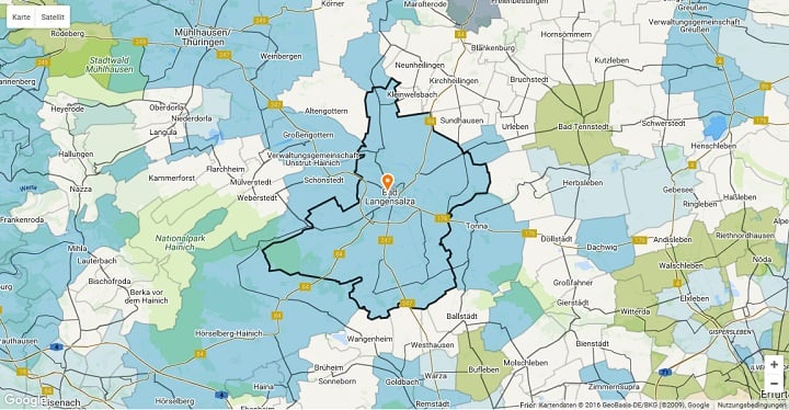 Mietspiegel Bad Langensalza 2025
