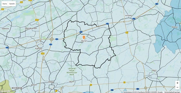 Mietspiegel Bönen 2025
