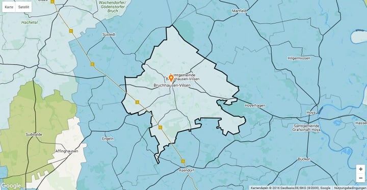 Mietspiegel Bruchhausen-Vilsen 2025