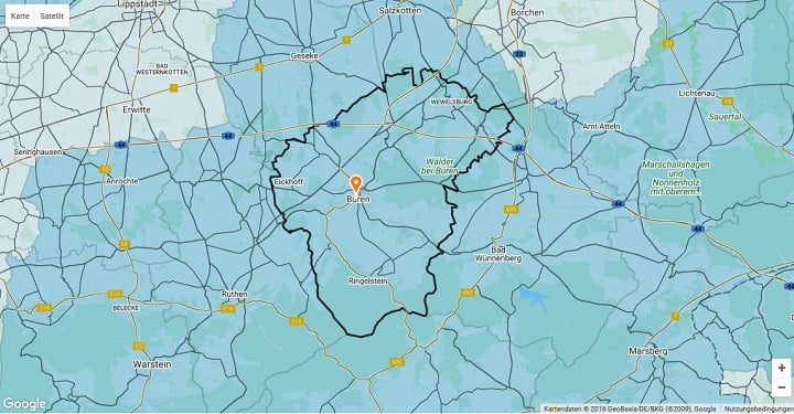 Mietspiegel Büren 2025