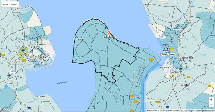Mietspiegel Butjadingen 2025