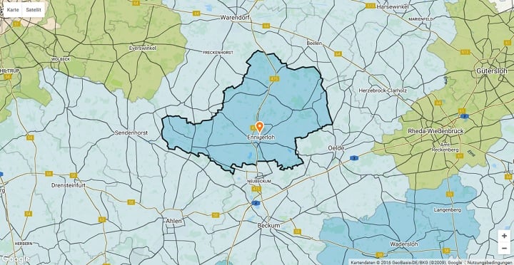 Mietspiegel Ennigerloh 2025