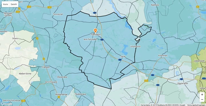 Mietspiegel Fehrbellin 2025