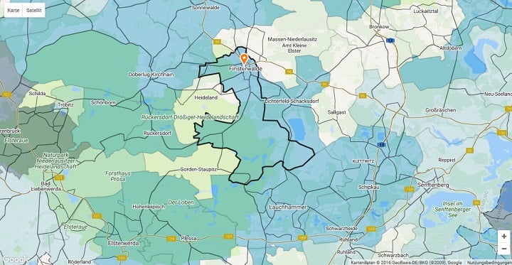 Mietspiegel Finsterwalde 2025