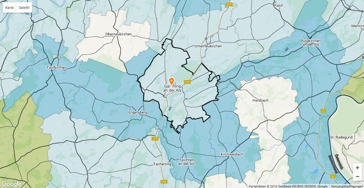 Mietspiegel Garching an der Alz 2025