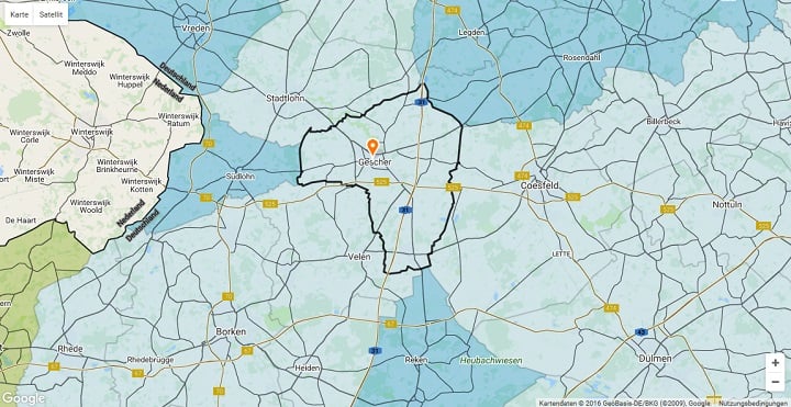 Mietspiegel Gescher 2025
