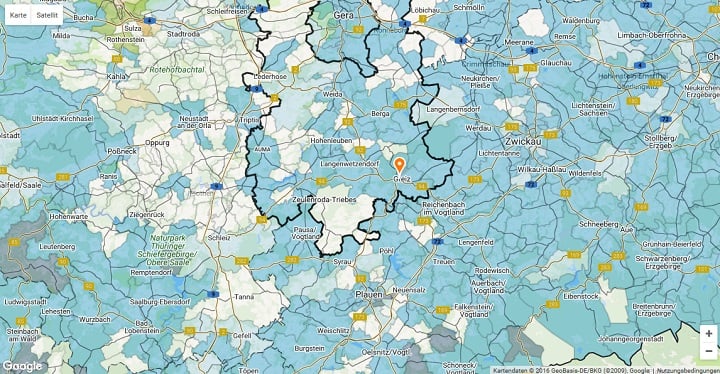 Mietspiegel Greiz 2025