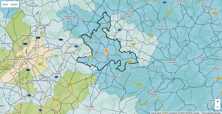 Mietspiegel Grünberg 2025