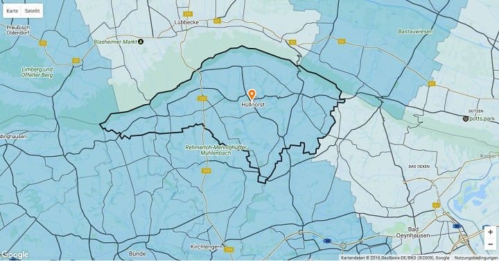 Mietspiegel Hüllhorst 2025