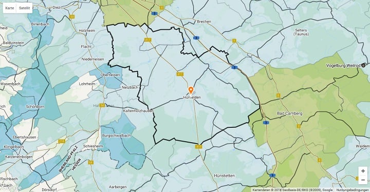 Mietspiegel Hünfelden 2025