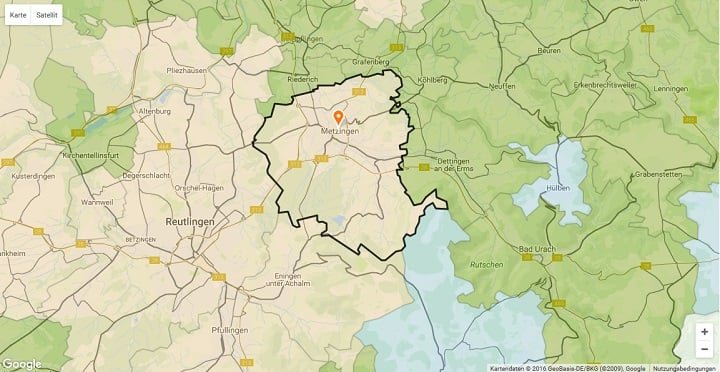 Mietspiegel Metzingen 2025