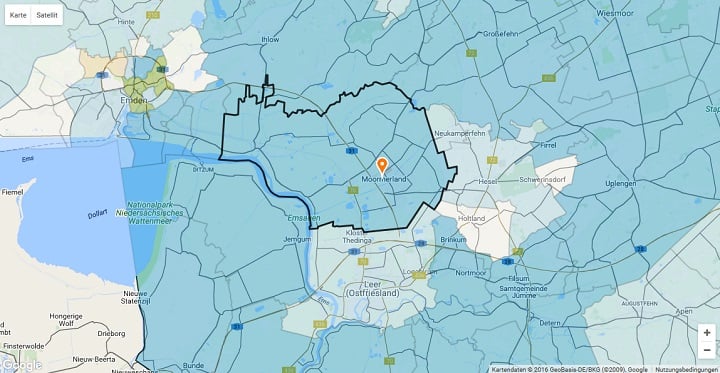 Mietspiegel Moormerland 2025