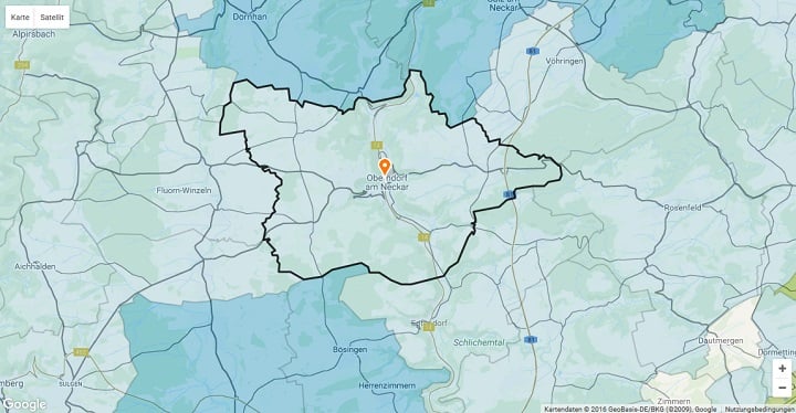 Mietspiegel Oberndorf am Neckar 2025