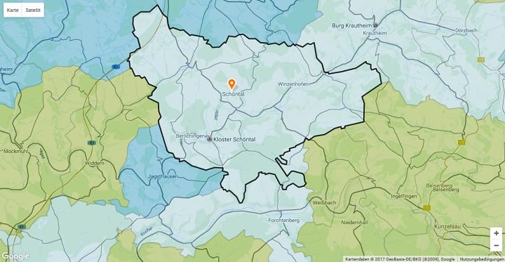 Mietspiegel Schöntal 2025