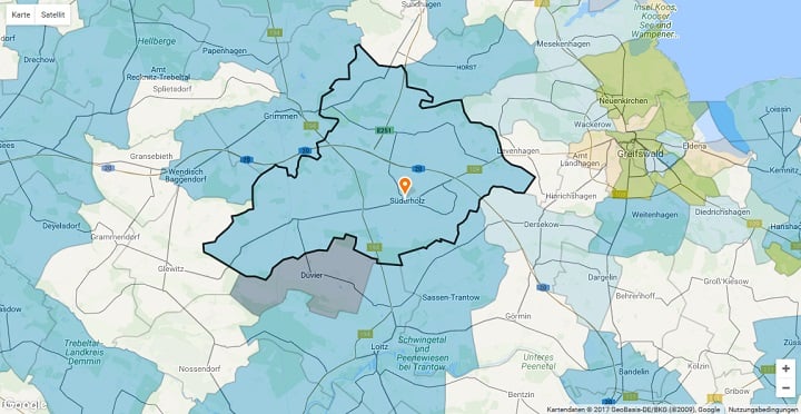 Mietspiegel Süderholz 2025