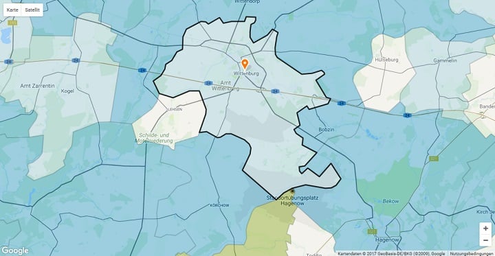 Mietspiegel Wittenburg 2025